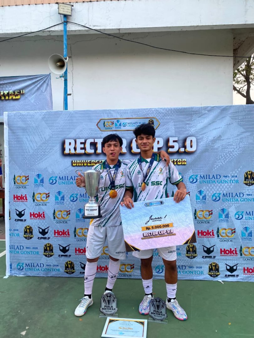 UKM Elfahd UINSSC Juara 1 Futsal Piala Rektor UNIDA 2026, Borong Gelar Terbaik!