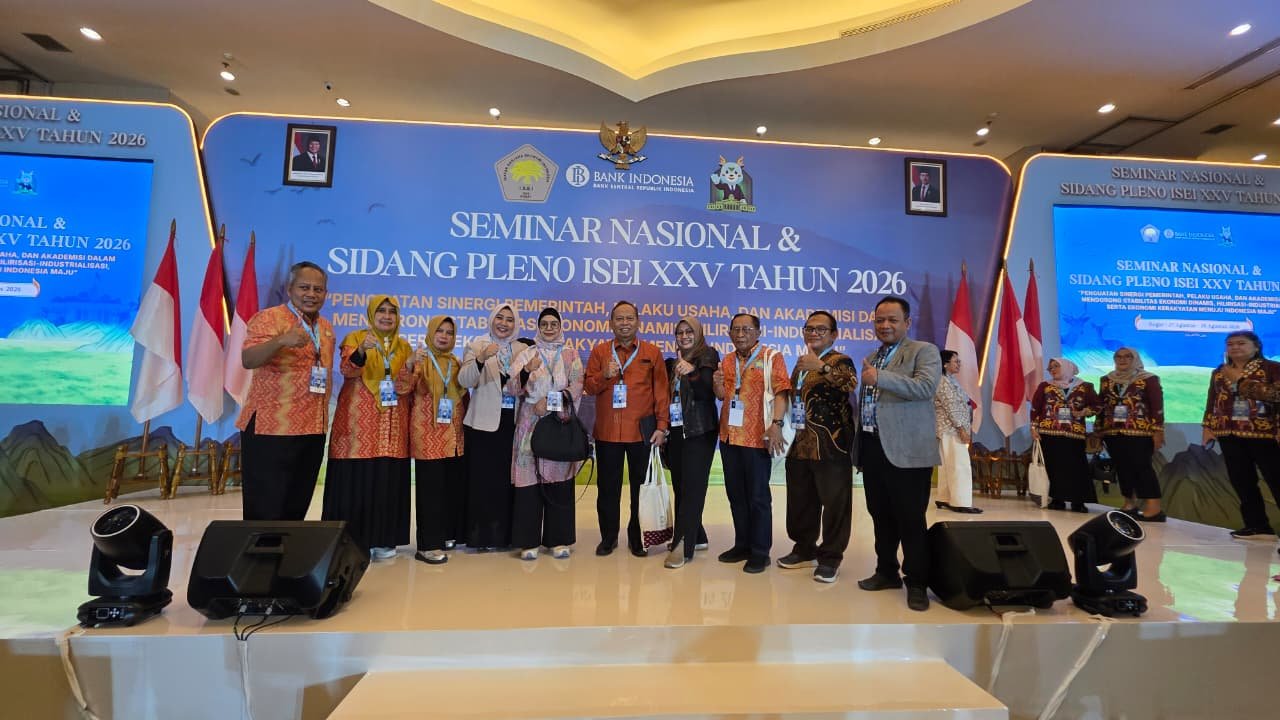 Sekretaris Jurusan Perbankan Syariah Hadiri Sidang Pleno ISEI XXV dan Seminar Nasional 2026 di Bogor